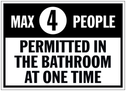 Max Occupants in Bathroom