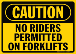 C-No Riders Permitted