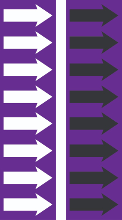 R 09 Purple Arrow Tape